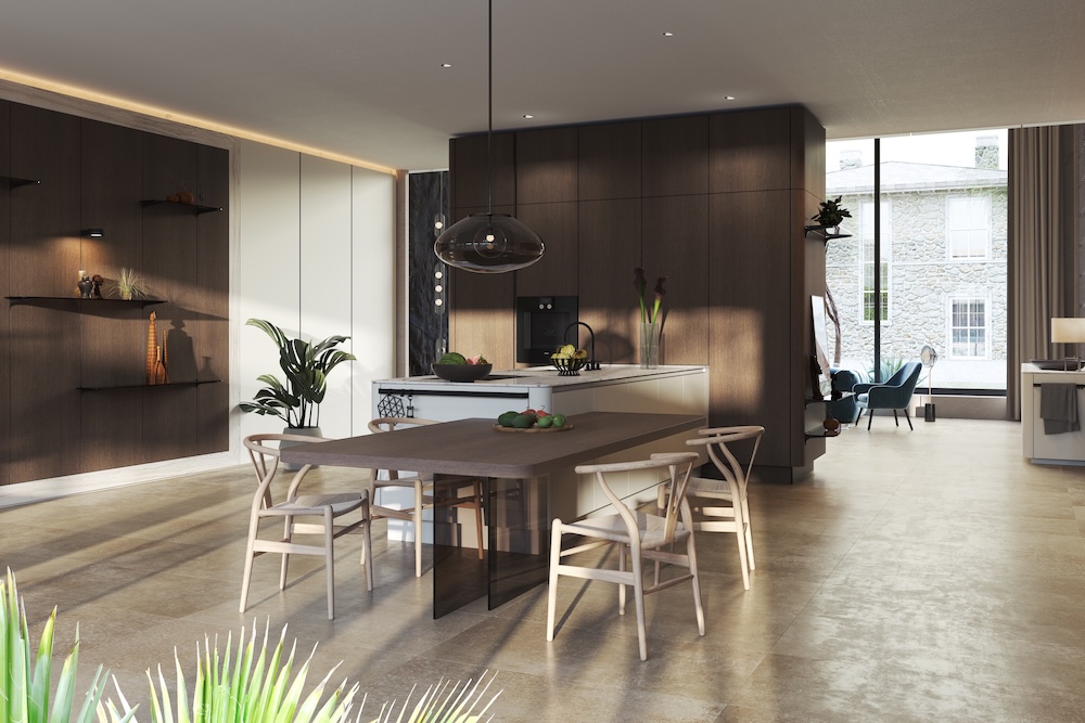 FotoOrganisch keukenontwerp voor open en stedelijk wonen